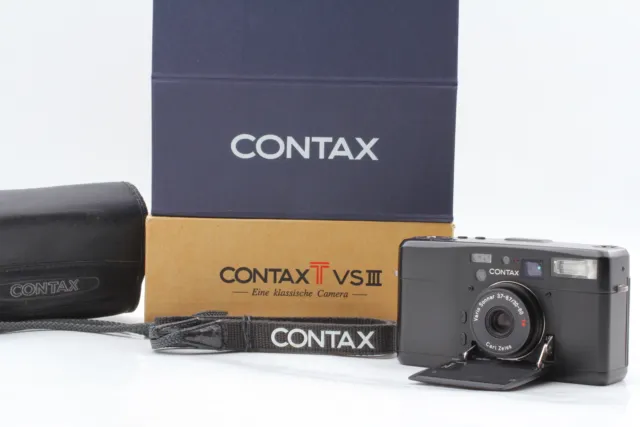NEAR MINT+3 IN BOX Contax TVS III Black Point & Shoot 35mm Film Camera JAPAN