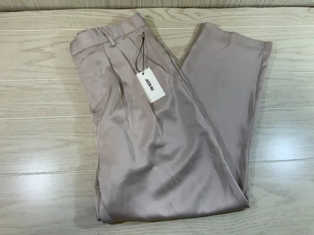 Jason Wu Satin Dress Pants, Women's Size L, Champagne NEW MSRP $269