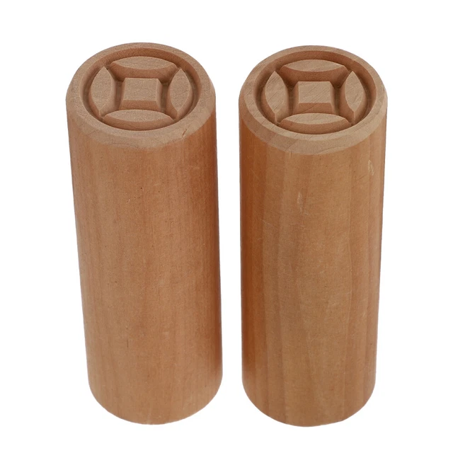 Maderas Sello de horneado Herramientas de cerámica Impresión de madera Decoración
