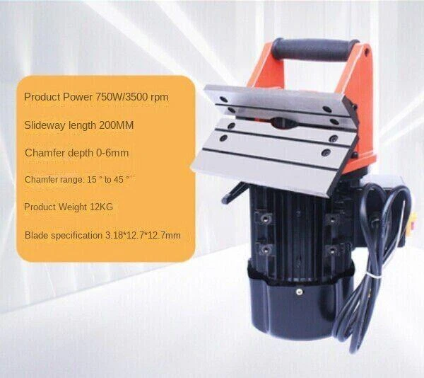Small portable chamfering machine 15-45° portable 220V manual chamferer