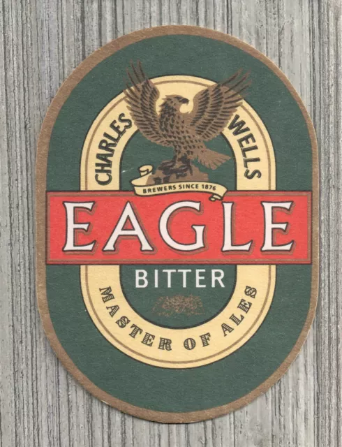 Charles Wells Brewery Beer Coaster-Eagle Bitter-Master of Ales-2273