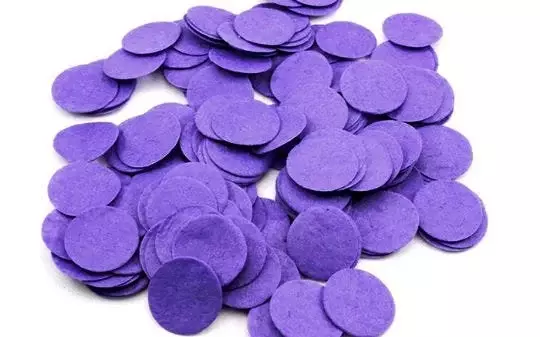 200pcs 4cm Purple Color Die Cut Round Felt Circles Patches Pad Craft Supplies