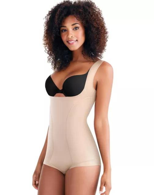 Maidenform Body Shaper Shapewear Wear Your Own Bra Romper Open Bust Comfortable