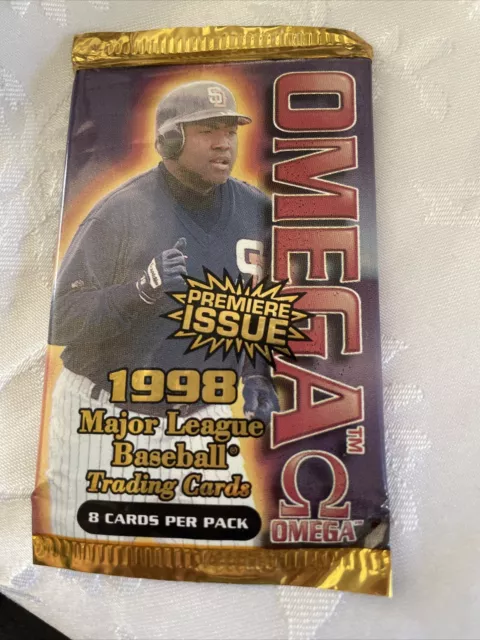 1998 Pacific Omega Sealed Baseball.       (8 Cards Per Pack)