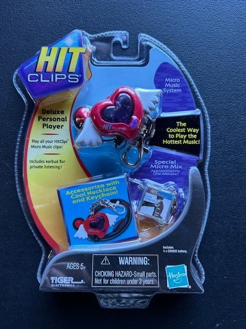 HASBRO TIGER 2002 HIT CLIPS Micro Music Blister NEUF FM RADIO CARTRIDGE Keychain EUR 4,99