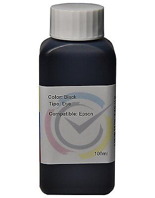Inchiostro Dye Black compatibile con cartuccia 0711 per stampante Epson Stylu...