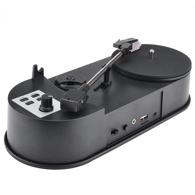 1Set  Vinyl Record Player Dual Speed 33 Black  Phonograph G4B88858