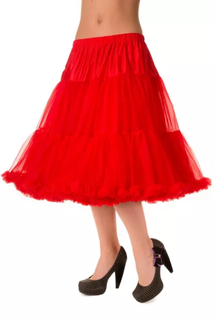 Dancing Days Swing Dance Bridal Underskirt Petticoat Skirt Slips Red Plus