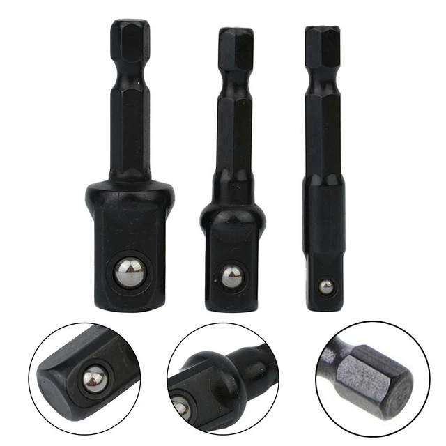 Lot De 3 Supports Muraux Pour Douilles - Organisation Garage Et Atelier Pour Tailles 1/4, 3/8, 1/2 Pouce - Bleu