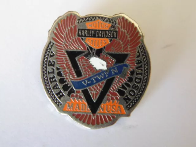 Harley Davidson Pins Badge Official Collector Hd V-Twin