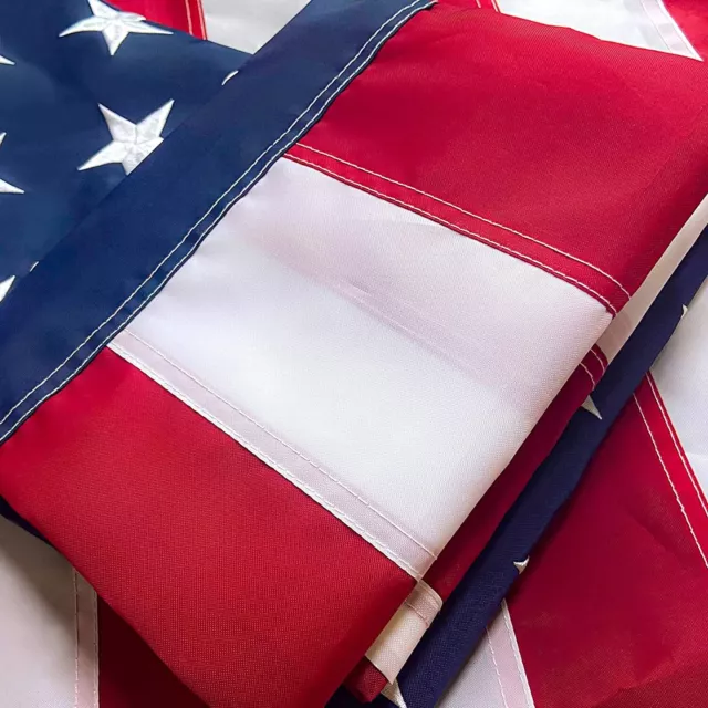 American Flag2x3 ft 350D Nylon  Embroidered Stars Sewn Stripes Weatherproof