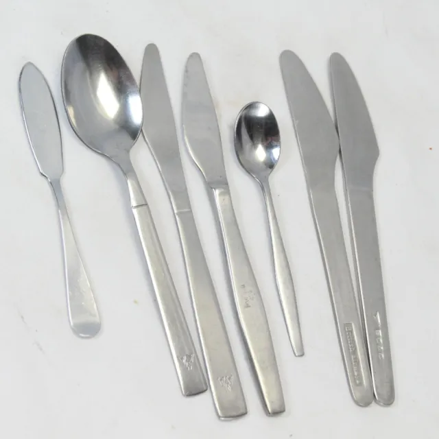 Airlines Stainless Steel Silverware 6 pc American KLM BOAC British Airline