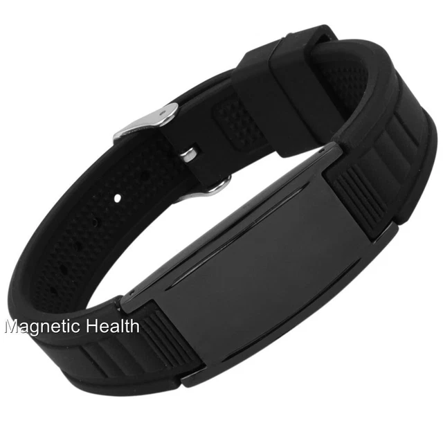 Pulsera Deportiva De Silicona Magnética Para Hombre Alivio Del Dolor Artritis 12