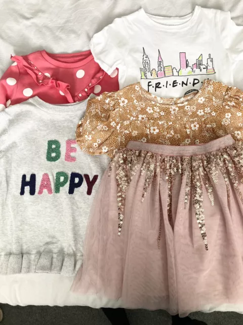 Girls Age 6-8 Clothing Bundle, Primark, F&F, George, Sweatshirts, Tees, Tutu