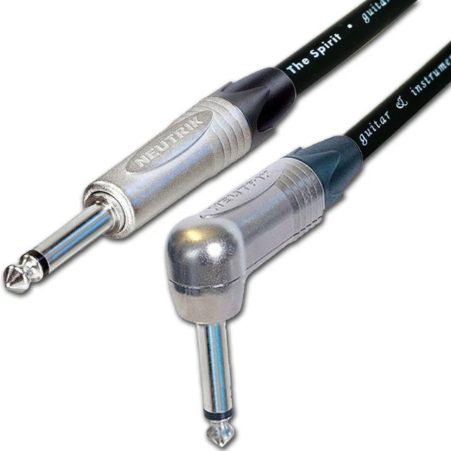 Low Noise PRO Electric Guitar Lead. 1/4 inch Mono Neutrik Jacks 2m, 3m, 5m Cable