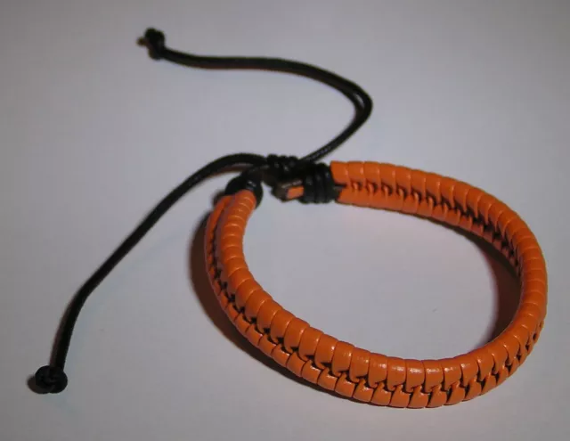Californication bracelet en cuir Hank moody orange Hank Moody leather bracelet