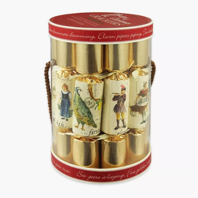 Robin Reed Christmas Crackers - 12 Days of Christmas - 10 Inch - 12 Pack