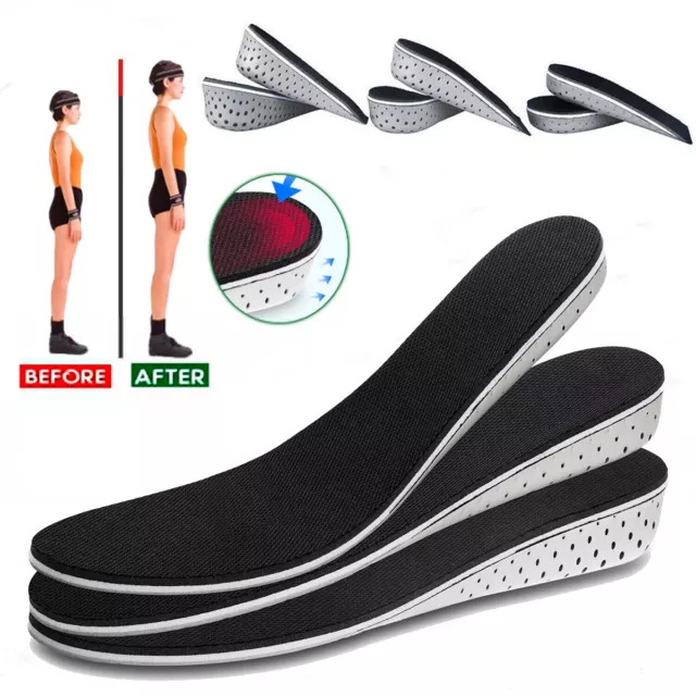 Insole Heel Lift Insert Shoe Pad Height Increase Cushion Elevator Taller -Unisex 2