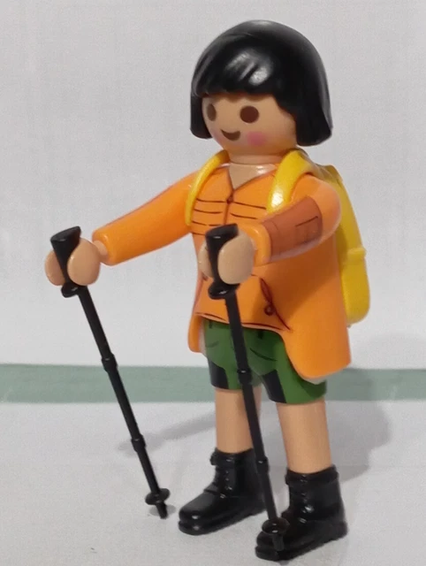 Figurine Playmobil Homme Randonneur En Montagne - Accessoire Neuf (origine Allemagne) - Pièce Détachée Ou Collection