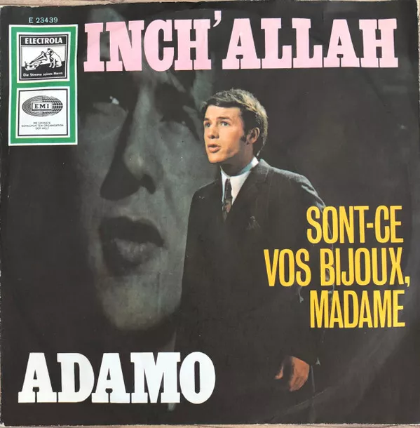 Adamo - Inch' Allah (7", Single) (Very Good Plus (VG+)