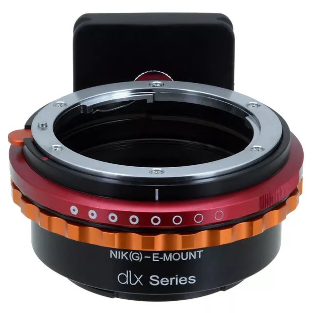 Fotodiox Objektivadapter Pro DLX Serie Nikon G (AI, AI-s, A) für Sony NEX Kamera