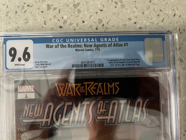 War Ofthe Realms New Agents Of Atlas #1 Cgc 9.6 1St Appearance Luna Perfect Case 2