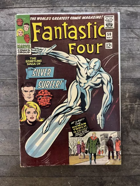 Fantastic Four #50 low grade Marvel Silver Surfer Lee Kirby