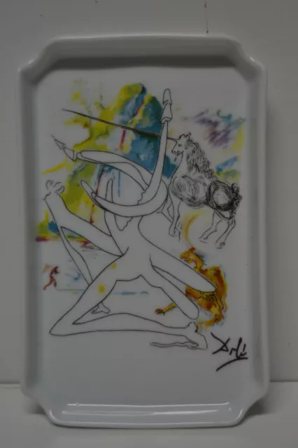 Porcelana- Dalí -"L'unicorne Laser Desintegre les Cornes de Rhinoceros Cosmique"