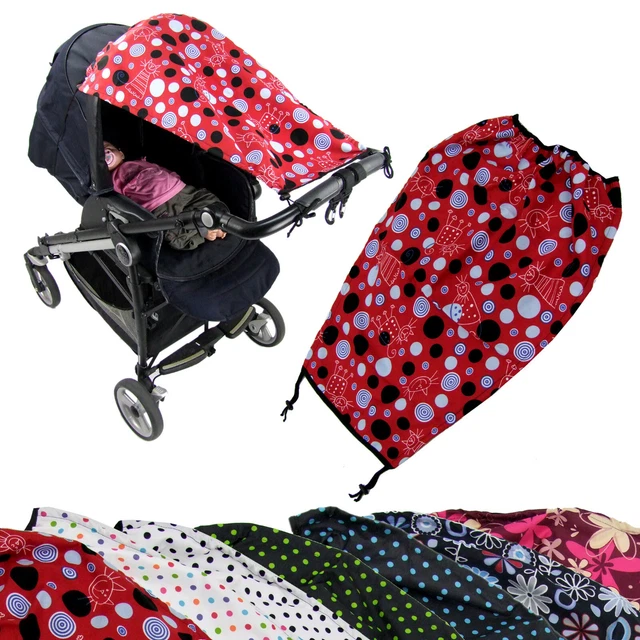 Bambiniwelt Voile D'Ombrage Toit Ouvrant pour Poussette Buggy Design