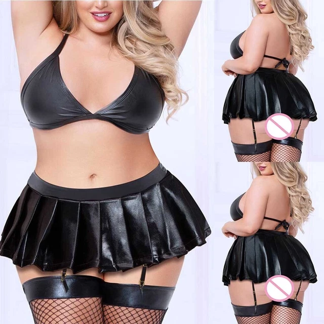 Ensemble de sous-vêtements femme trois points taille Sultry Plus lingerie noire