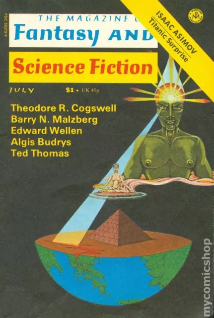 Magazine of Fantasy and Science Fiction Vol. 49 #1 VG 1975 Stock Image Low Grade