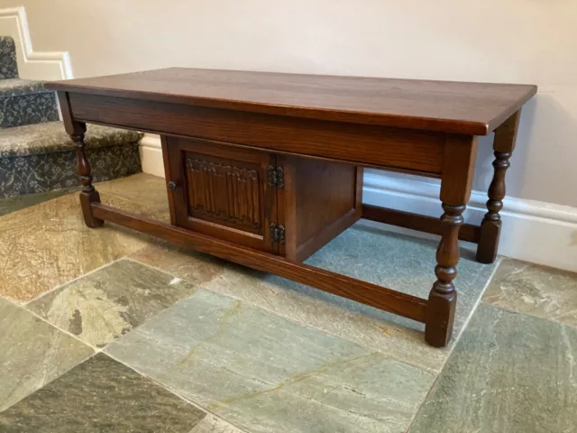 Old Charm Solid Oak Long Coffee Table