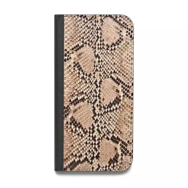 Snakeskin Vegan Leather Flip iPhone Case for iPhone