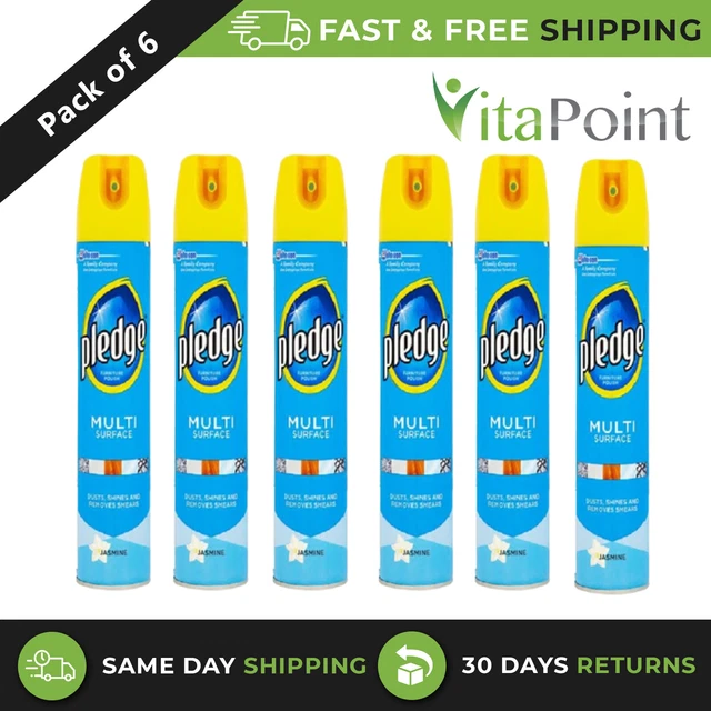 PLEDGE JASMINE MULTI Surface Cleaner Polish Spray Free Shine, 250Ml