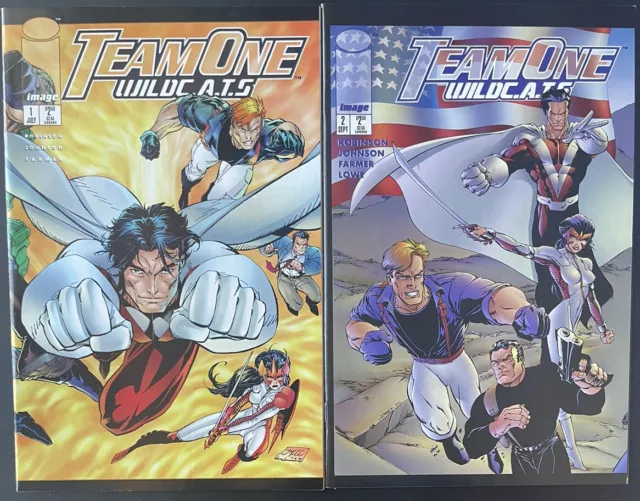 Team One: Wildcats 1 #2 • Jim Lee Cover! Complete Set! WildC.A.T.S.