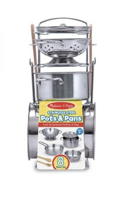 Melissa & Doug Let's Play House! Pots & Pans Set NEW