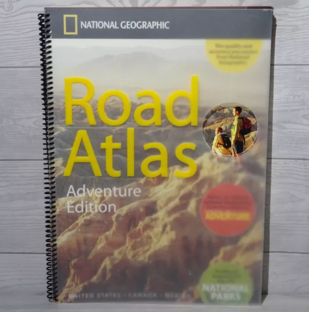 NATIONAL GEOGRAPHIC ROAD Atlas Adventure Edition Spiral Bound Book 9.