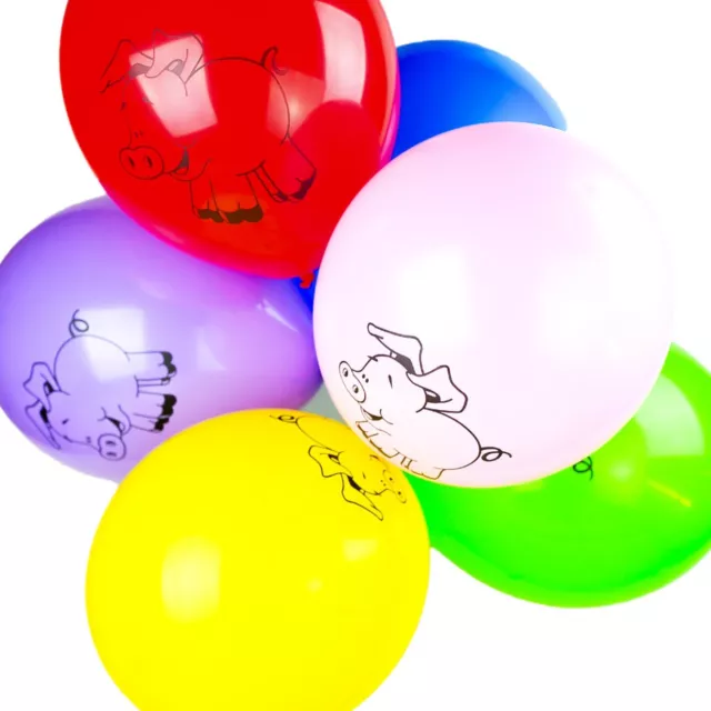 Paquete De 25.4-30.5cm Globos Látex Bebé Niña Niño - Granja Animales Estampado