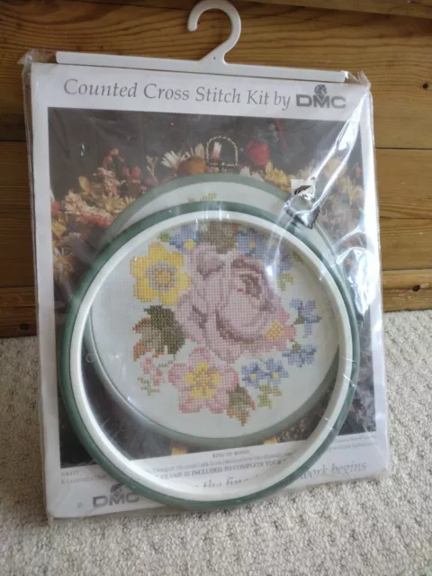 DMC Ring of Roses Counted Cross Stitch Framed Kit  K577