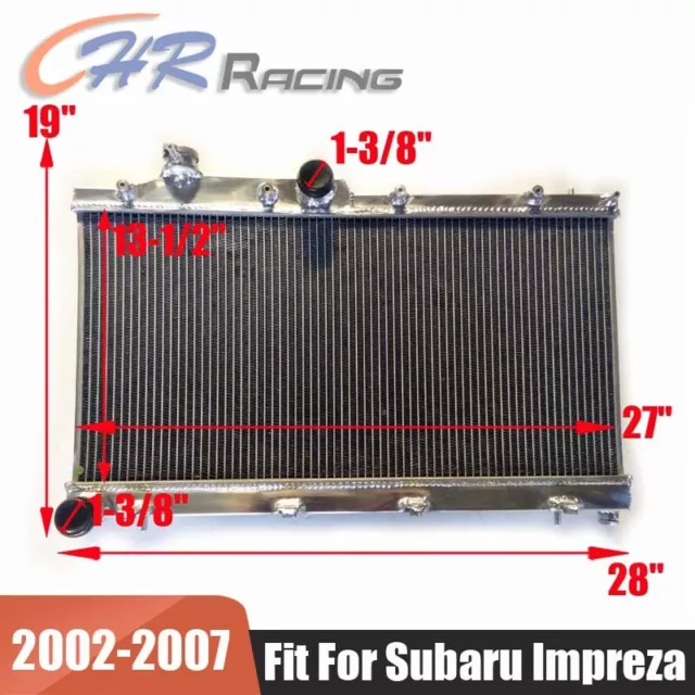 Aluminum Radiator FOR Subaru Impreza Wrx STI GDB GDA GD 2002-2007 2003 2004 2005