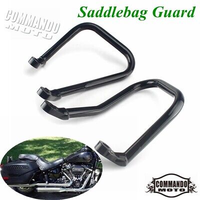 WeiSen Chrome Rear Saddlebag Guard Crash Bar Compatible with 2018-UP Softail Heritage Classic FLHC/FLHCS 