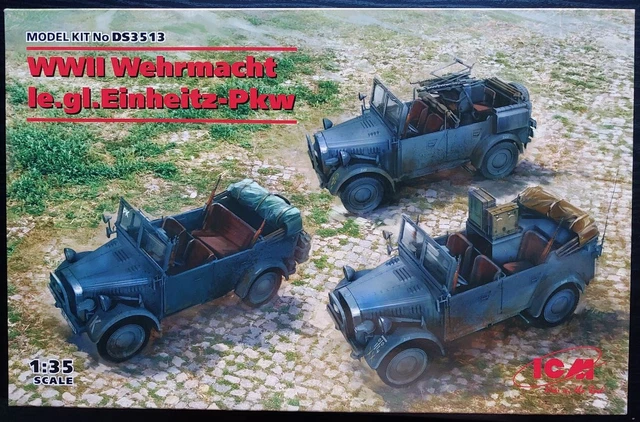 ICM 1:35 – Police Routière WWII, 4 Figurines En Plastique, Kit De Maquette Pour Collectionneur