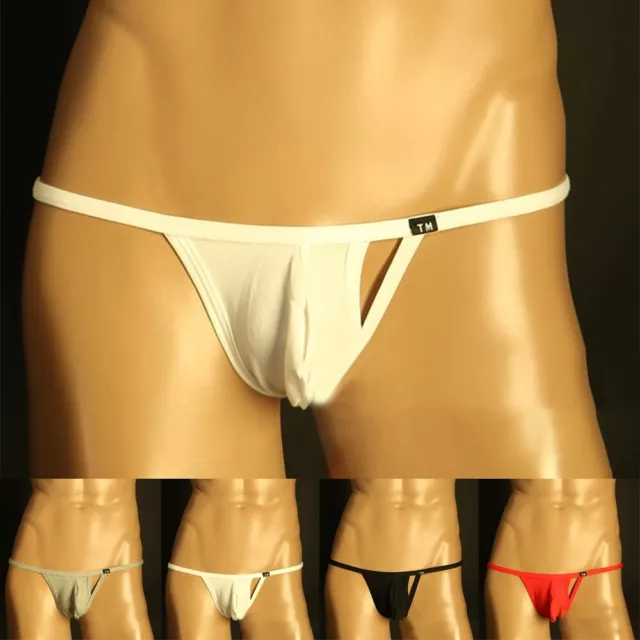 Mens Comfortable Breathable Ice Silk Bulge Pouch Boxer Briefs Shorts  Underwear 