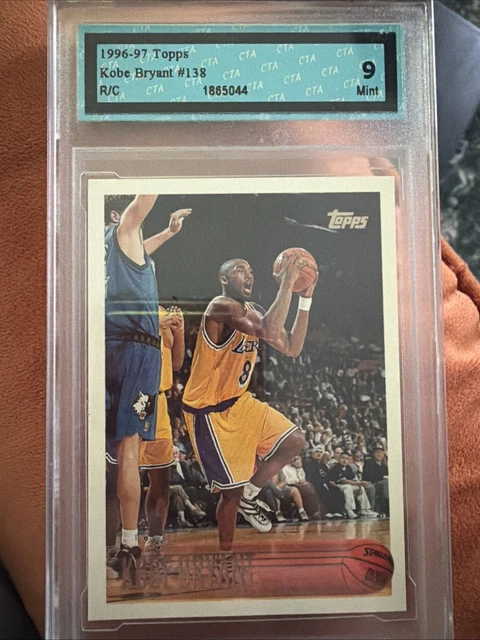 1996-97 TOPPS KOBE Bryant Rookie RC #138 Lakers PSA 9 (61) £188.91