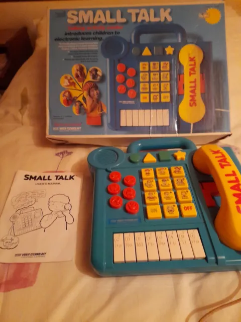 Vintage 1988 VTech Small Talk Phone Toy Pre-School Electronics Missing  Telephone