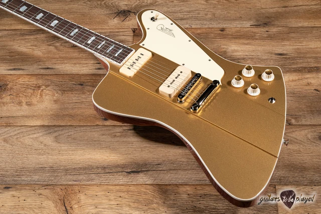 Kauer Banshee Acajou Guitare Avec / Lollar Agrafe & Wolfetone P-90s – Doré Haut 9