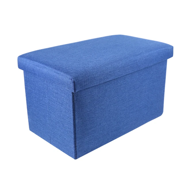 Sgabello pouf per riporre giocattoli con ripostiglio