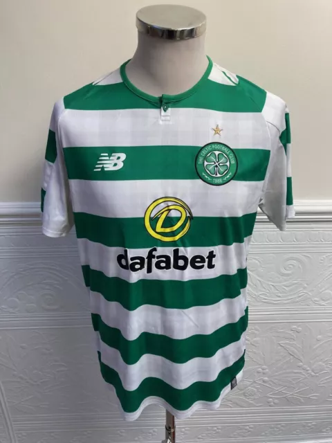 New Balance Glasgow Celtic Home 2018-2019 Shirt Jersey Kit Camiseta Size Medium