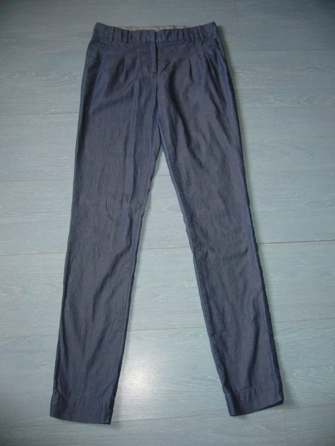 Pantalon Droit Femme Chattawak Taille 36 En Coton Bleu - Occasion Très Bon État (TBE)