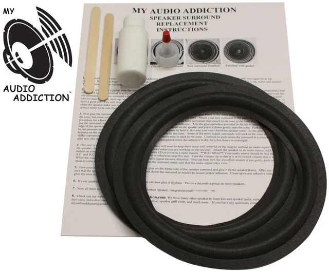 Infinity RS5 RS 5 Speaker Foam Surround Repair Kit For 6.5 Woofers 4 Pack
